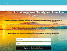 Tablet Screenshot of challengeyourgravity.com
